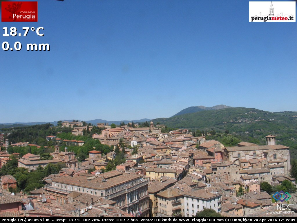 Archiv Foto Webcam Perugia - Umbrien