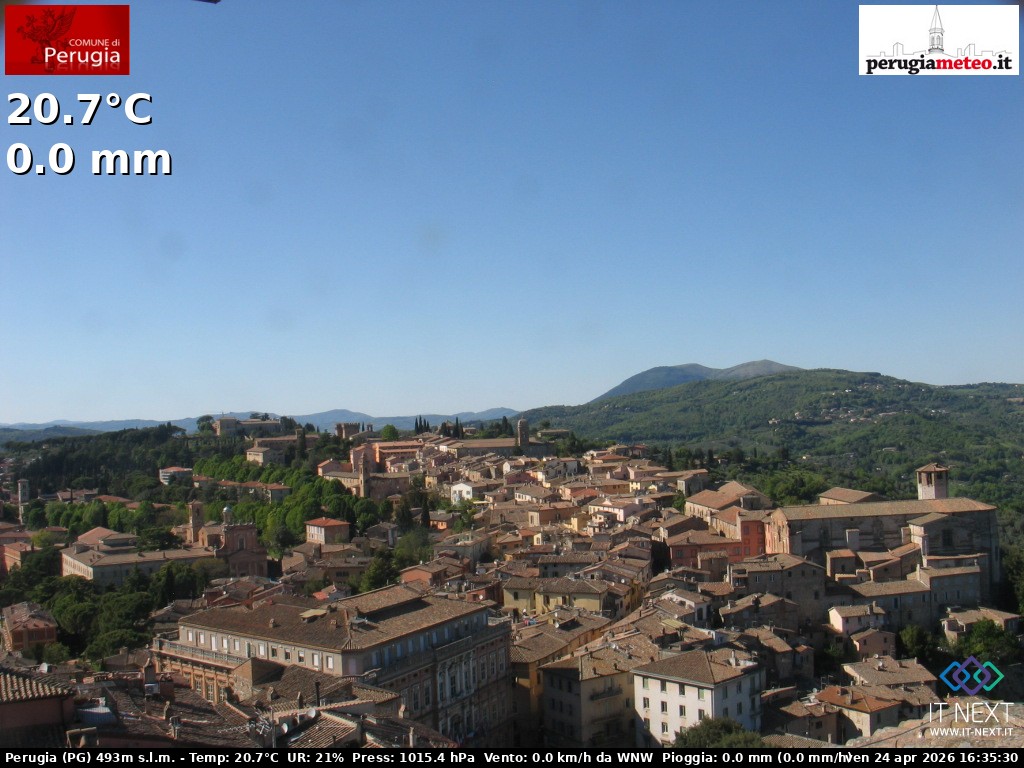 Archiv Foto Webcam Perugia - Umbrien