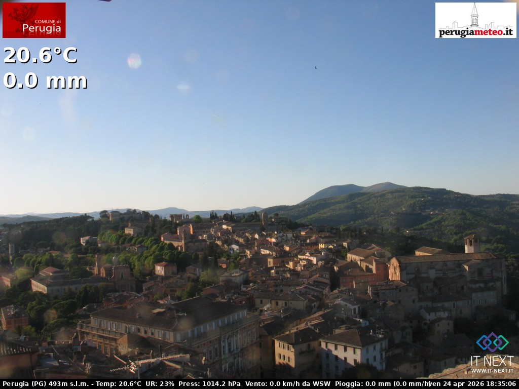 Archiv Foto Webcam Perugia - Umbrien