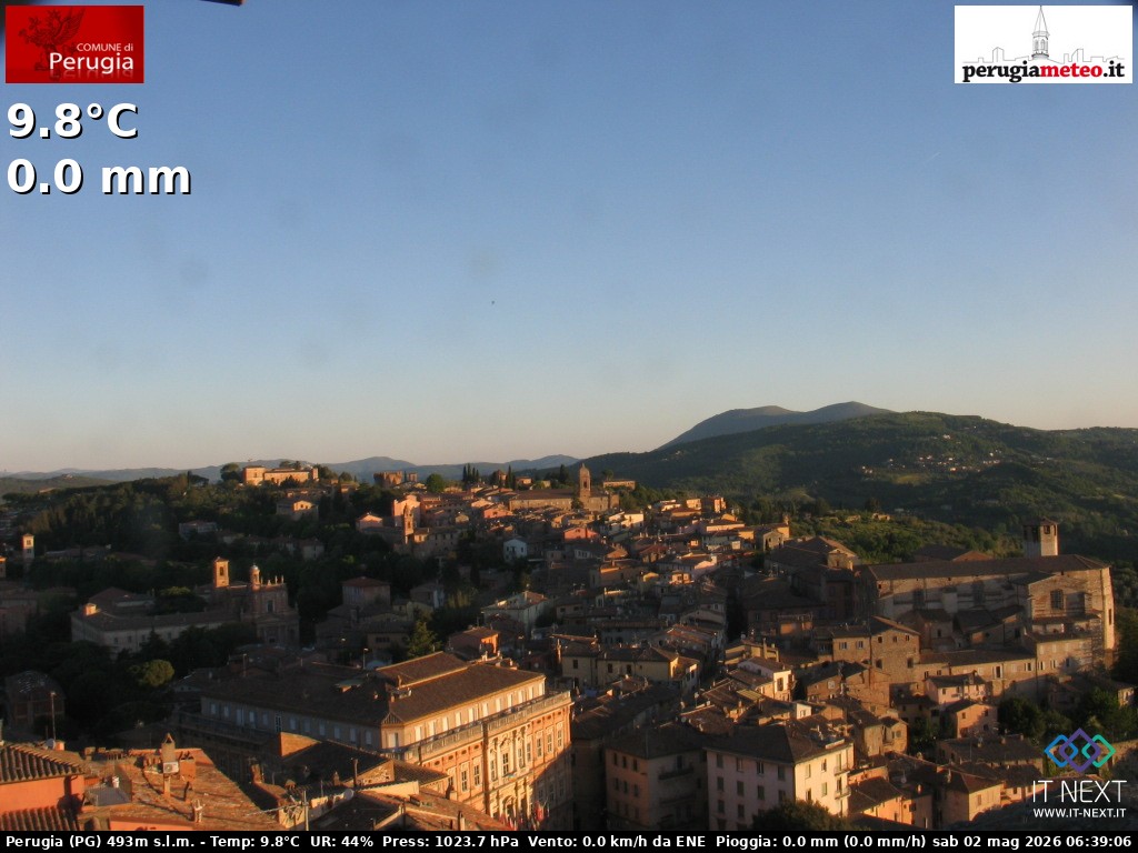 Archived image Webcam City of Perugia - Umbria
