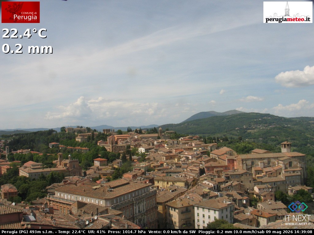 Archiv Foto Webcam Perugia - Umbrien
