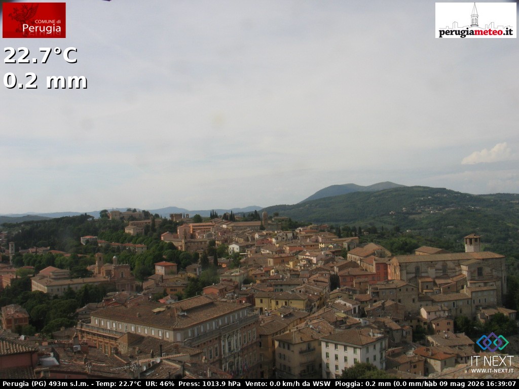 Archiv Foto Webcam Perugia - Umbrien