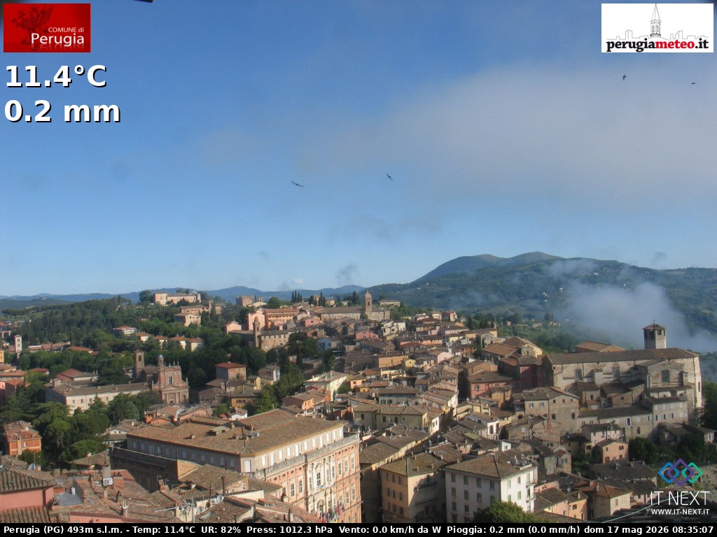 Archiv Foto Webcam Perugia - Umbrien
