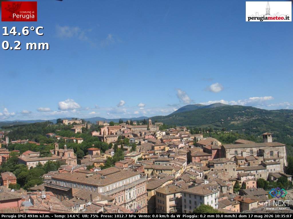 Archiv Foto Webcam Perugia - Umbrien