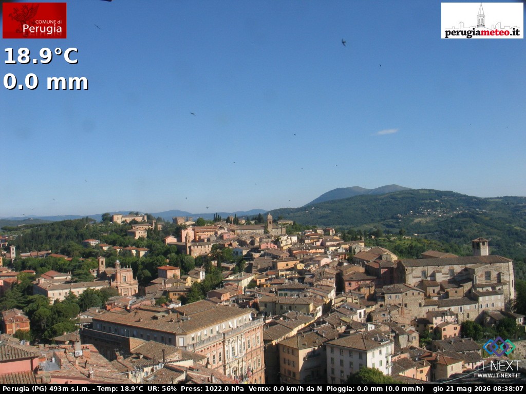 Archiv Foto Webcam Perugia - Umbrien