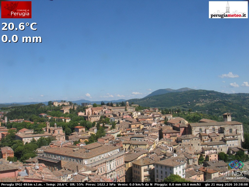 Archiv Foto Webcam Perugia - Umbrien