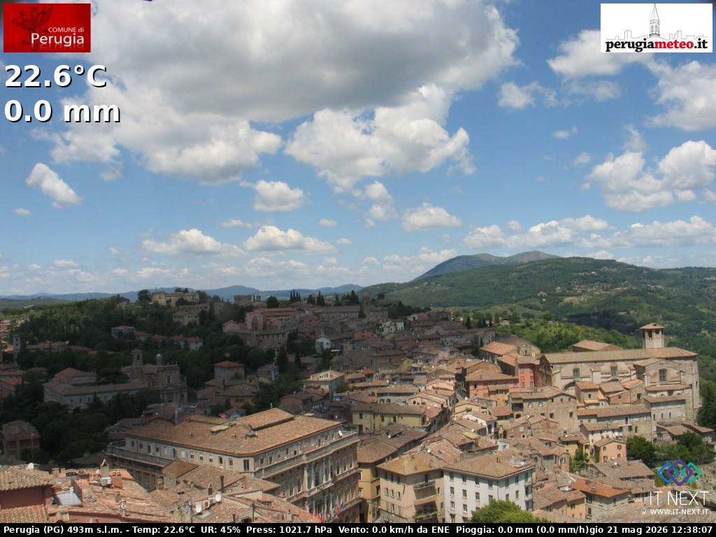 Archiv Foto Webcam Perugia - Umbrien