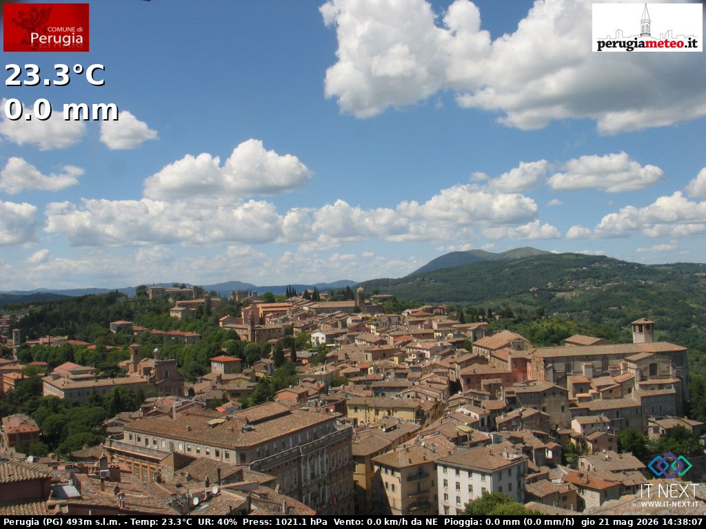 Archiv Foto Webcam Perugia - Umbrien