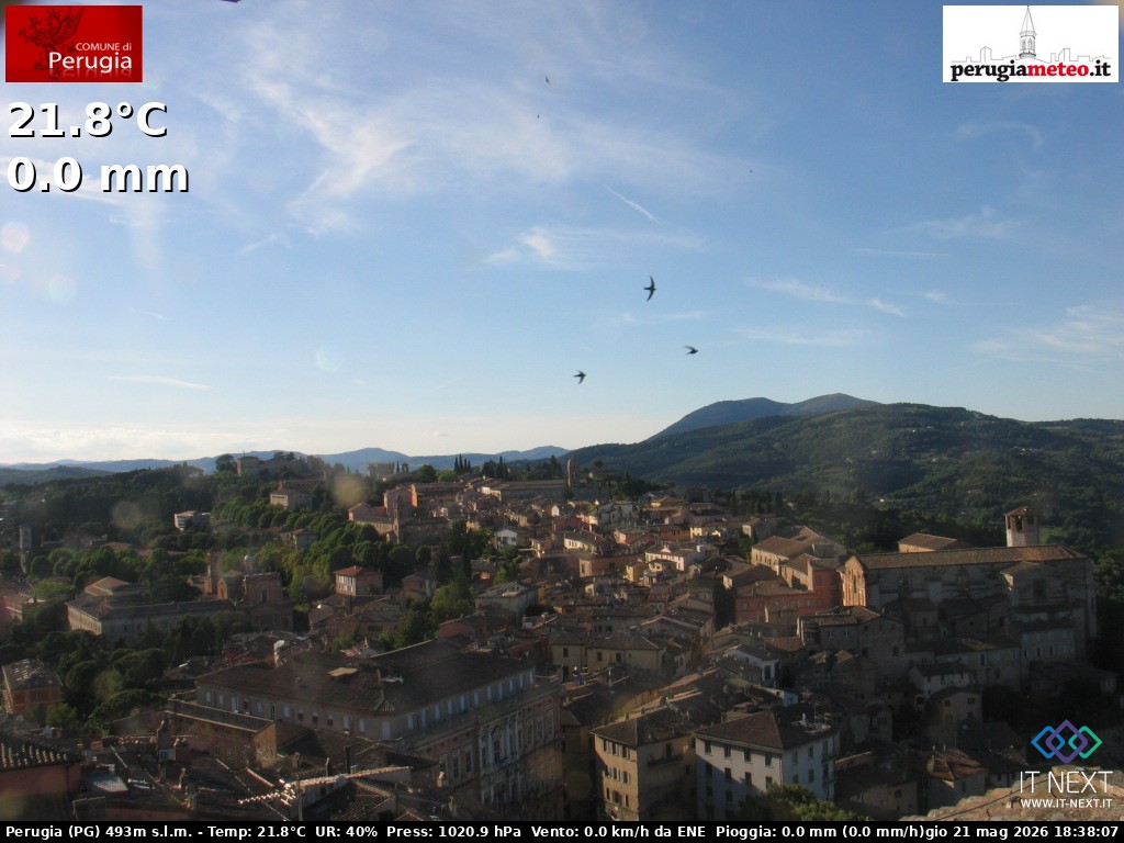 Archiv Foto Webcam Perugia - Umbrien