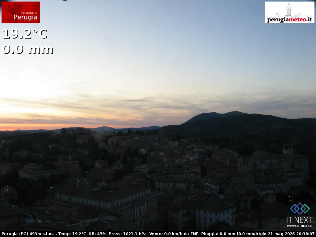 Archiv Foto Webcam Perugia - Umbrien