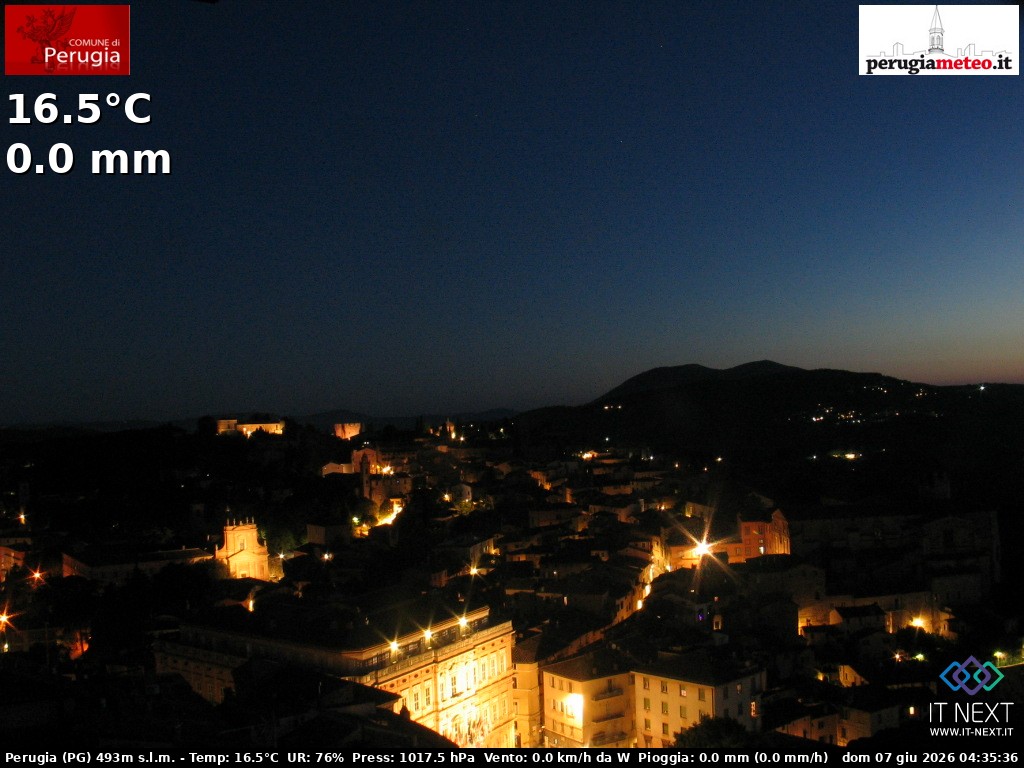 Archiv Foto Webcam Perugia - Umbrien