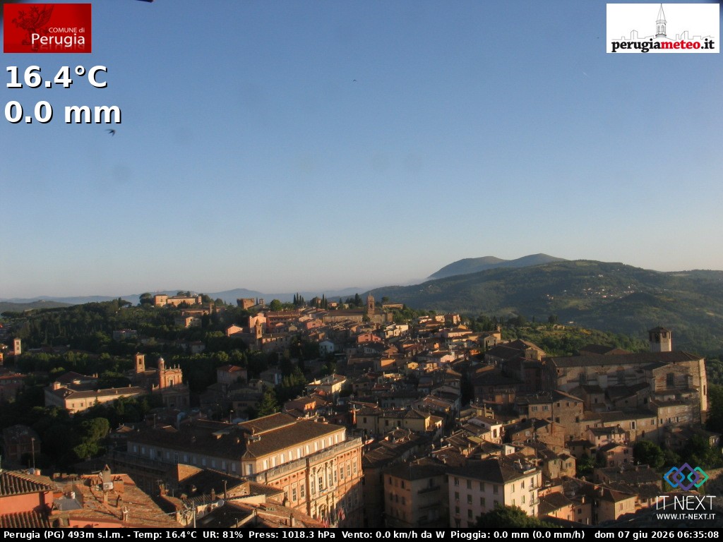 Archiv Foto Webcam Perugia - Umbrien