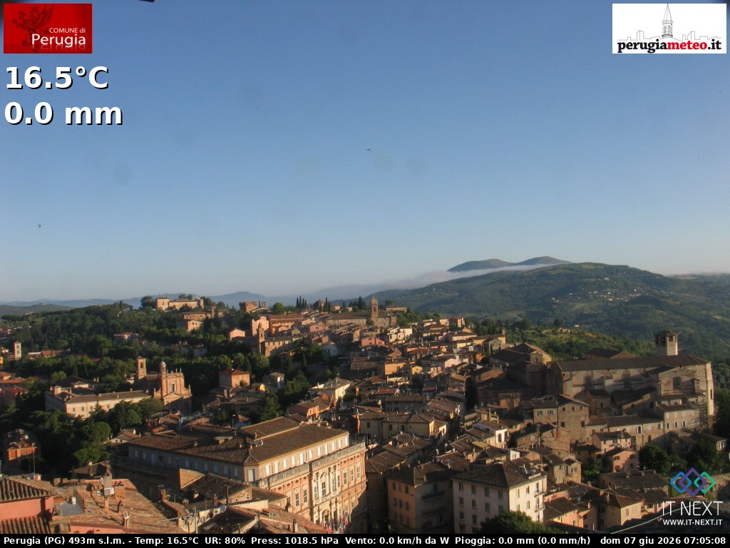 Archiv Foto Webcam Perugia - Umbrien