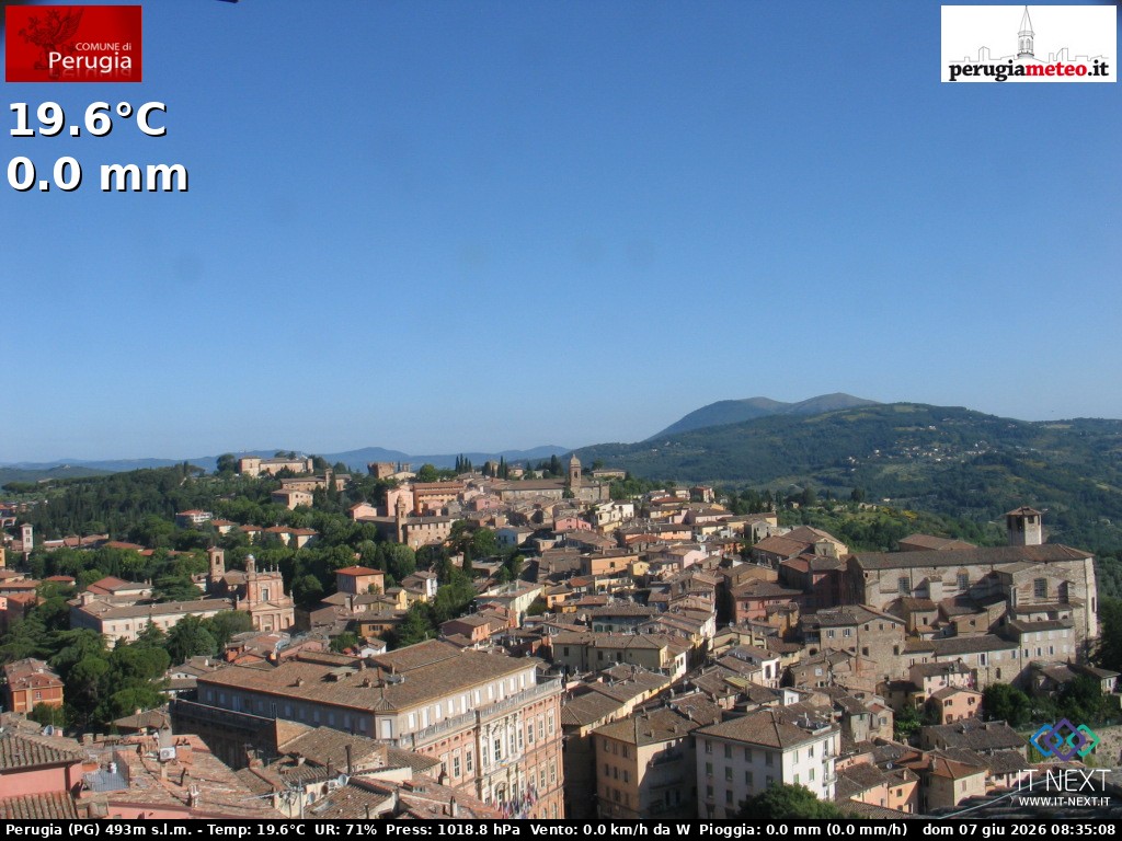 Archiv Foto Webcam Perugia - Umbrien