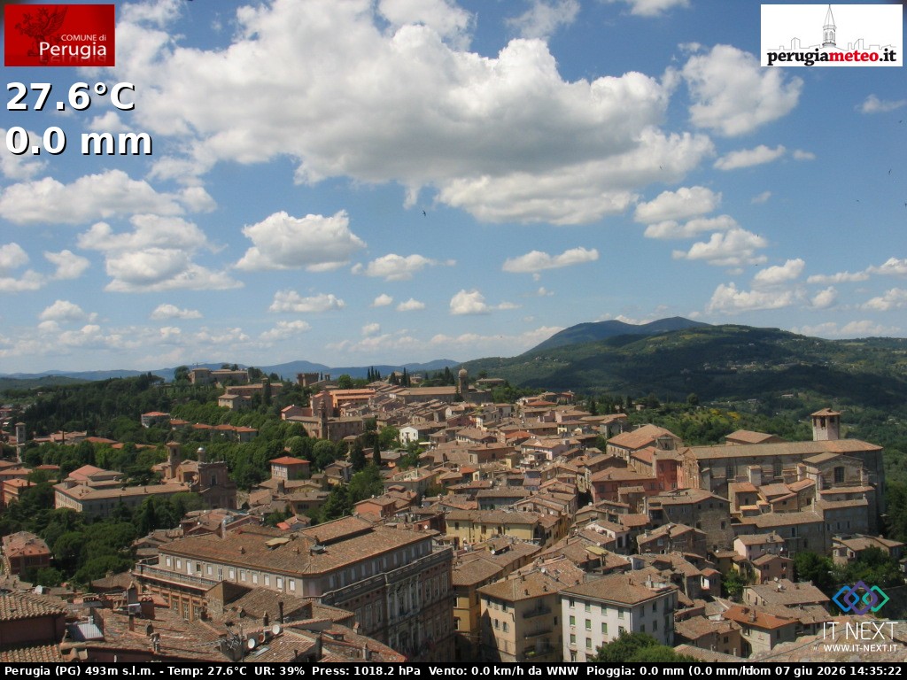 Archiv Foto Webcam Perugia - Umbrien