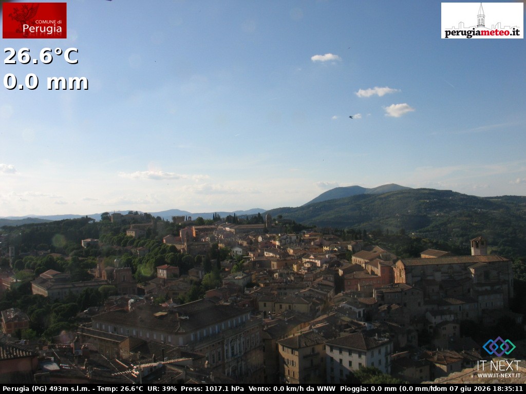 Archiv Foto Webcam Perugia - Umbrien