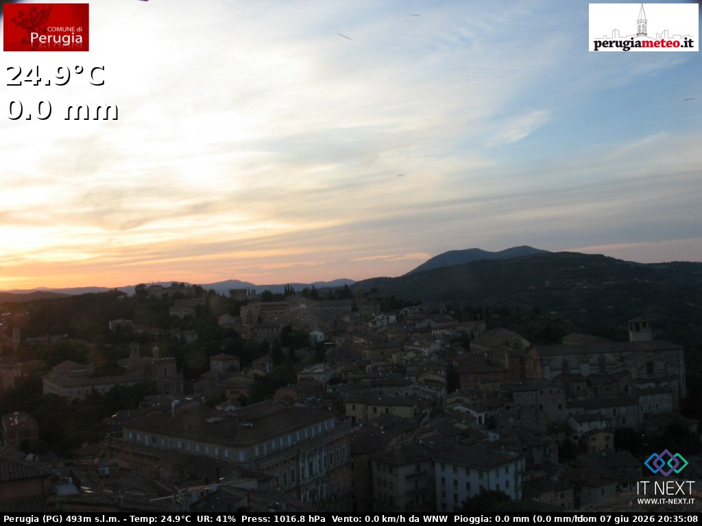 Archiv Foto Webcam Perugia - Umbrien