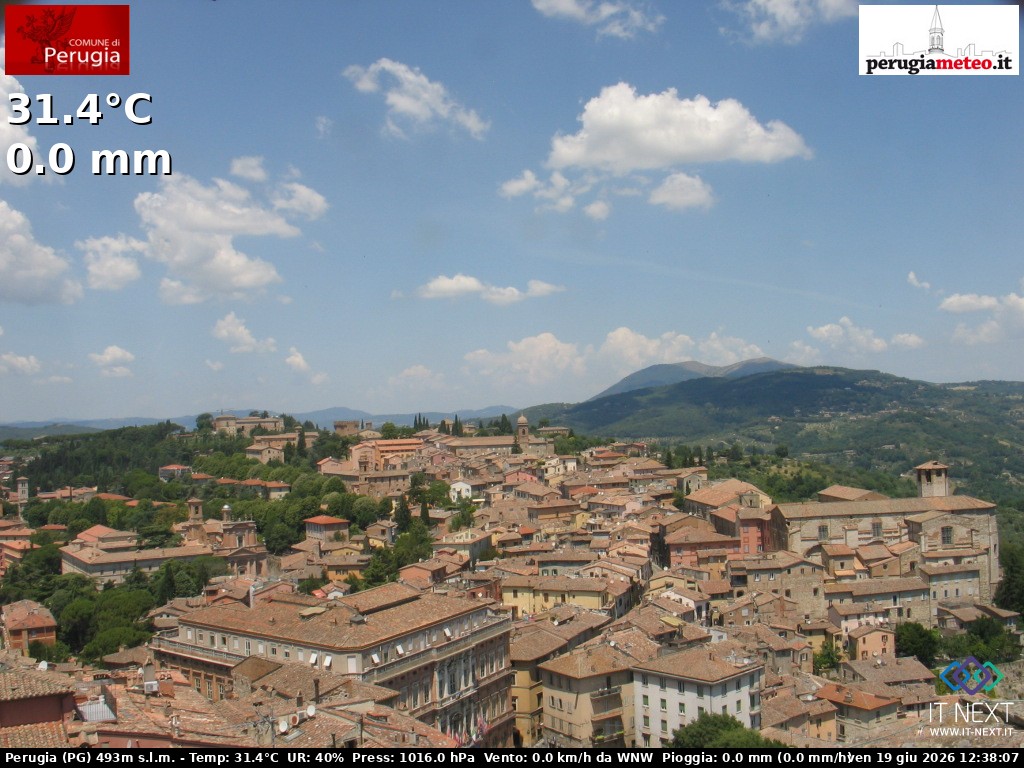 Archiv Foto Webcam Perugia - Umbrien
