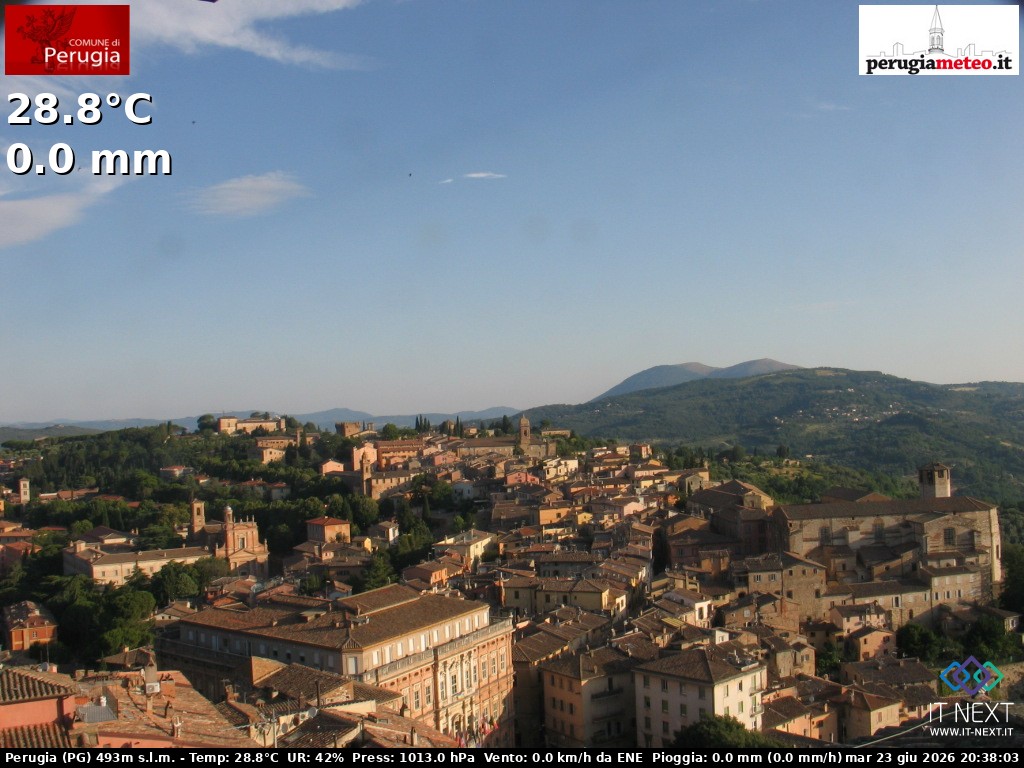 Archiv Foto Webcam Perugia - Umbrien