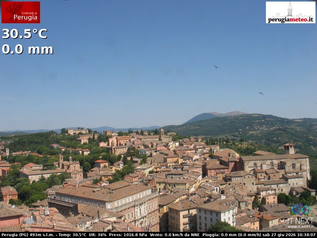 Archiv Foto Webcam Perugia - Umbrien
