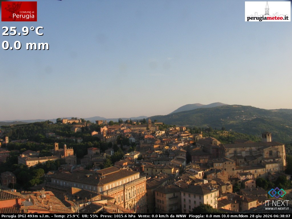 Archiv Foto Webcam Perugia - Umbrien