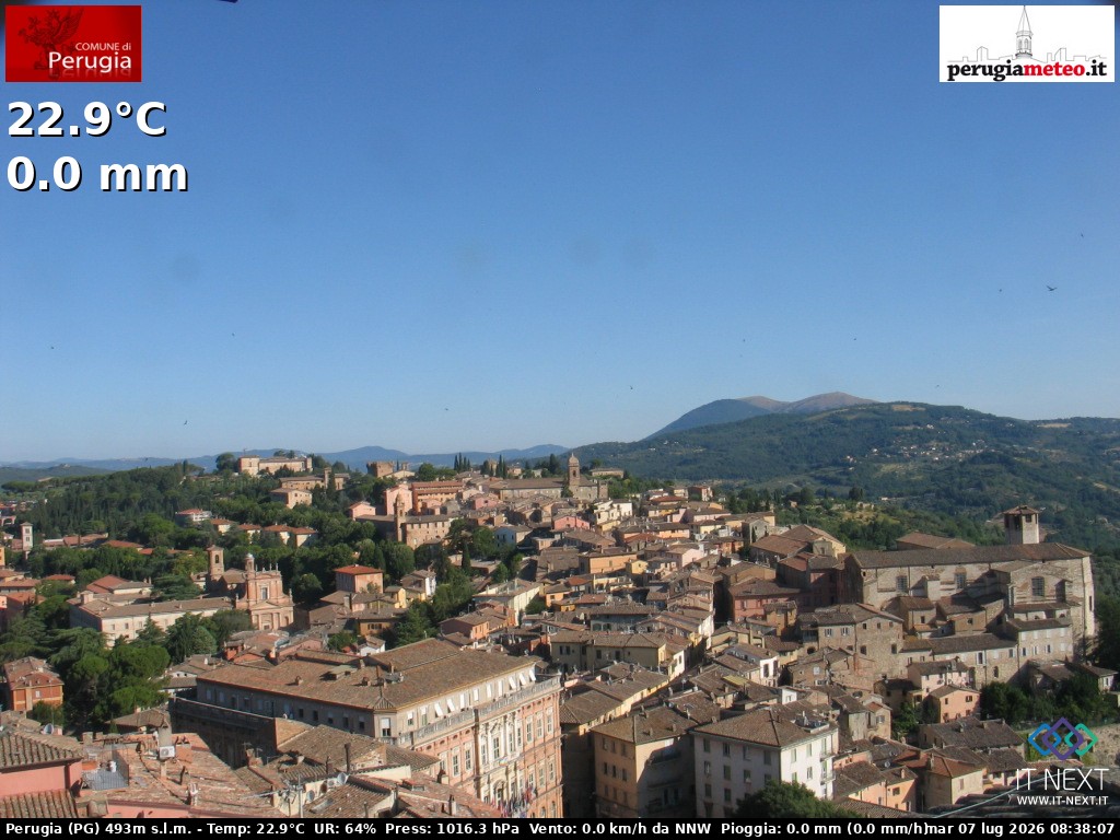 Archiv Foto Webcam Perugia - Umbrien