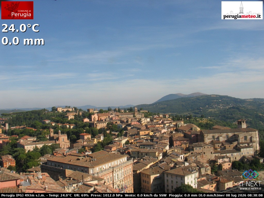 Archiv Foto Webcam Perugia - Umbrien