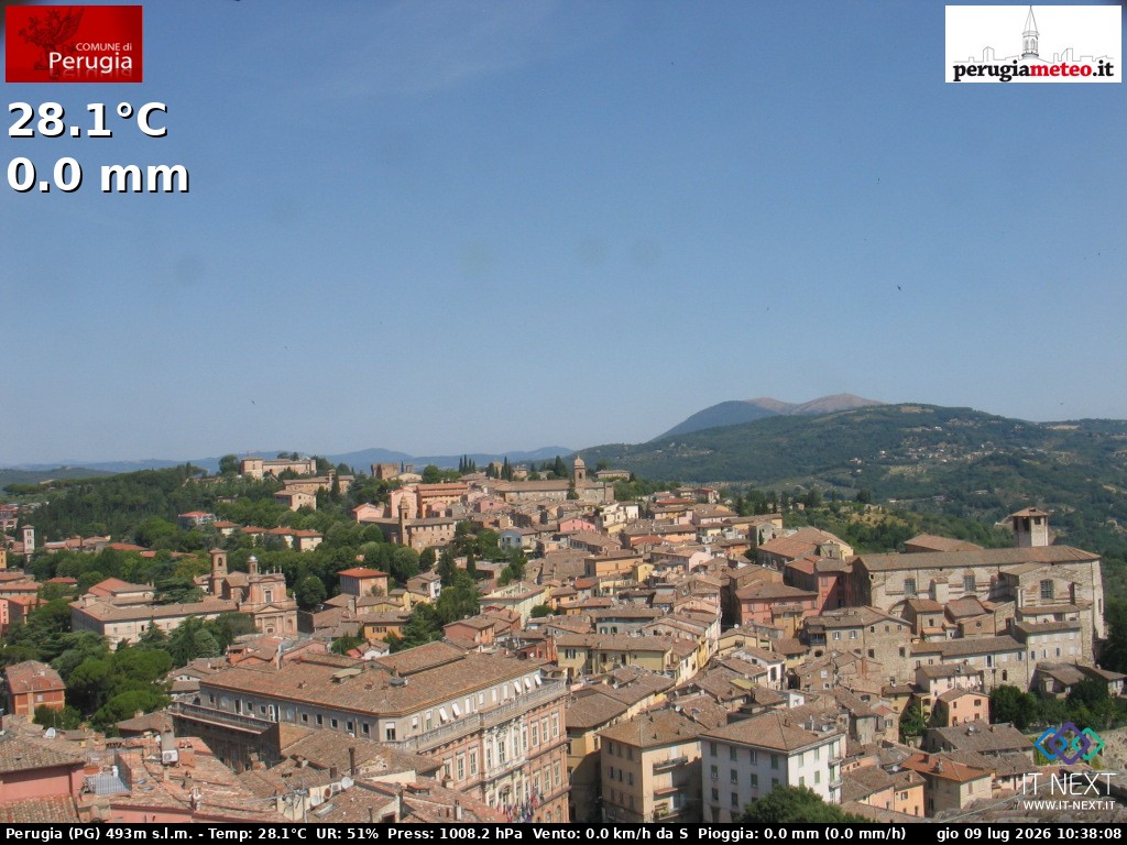 Archiv Foto Webcam Perugia - Umbrien