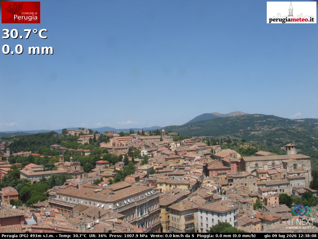Archiv Foto Webcam Perugia - Umbrien