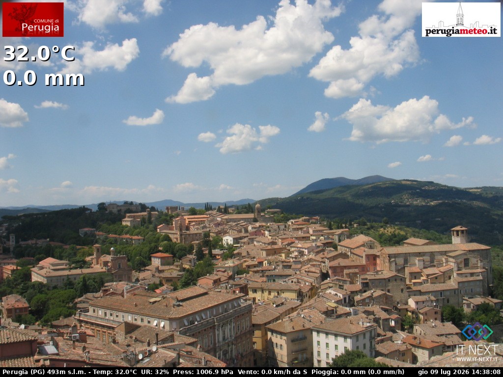 Archiv Foto Webcam Perugia - Umbrien
