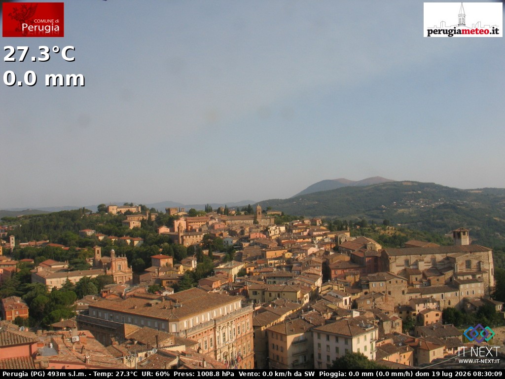 Archiv Foto Webcam Perugia - Umbrien