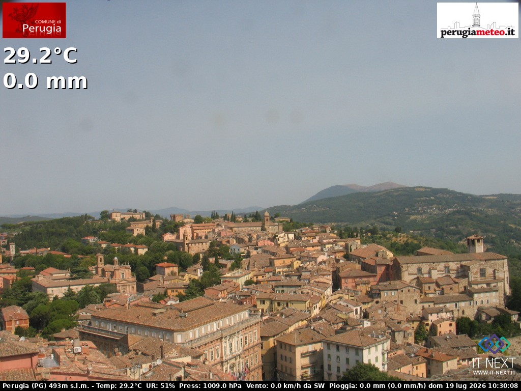 Archiv Foto Webcam Perugia - Umbrien