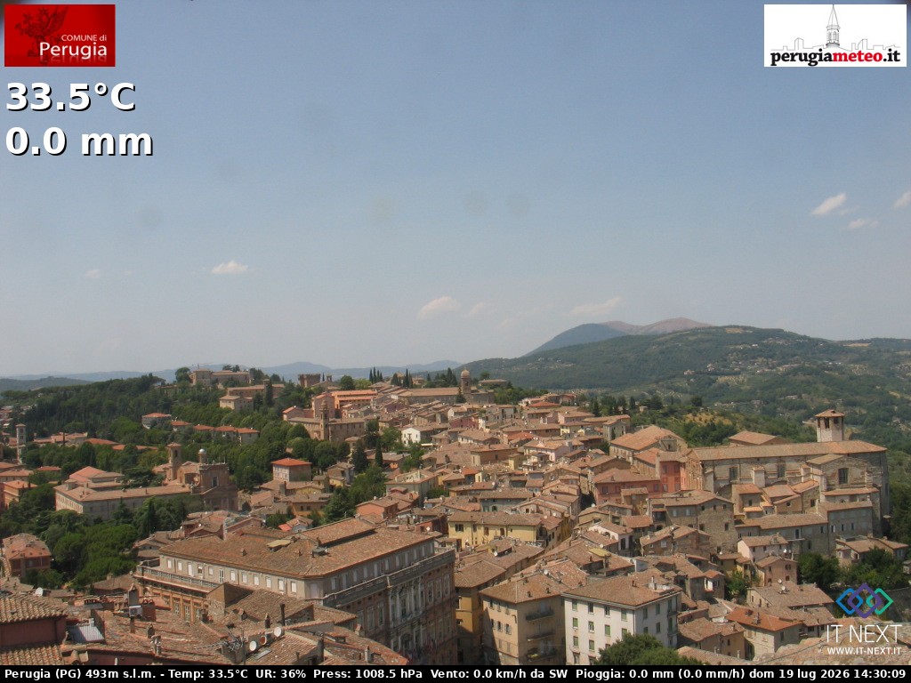Archiv Foto Webcam Perugia - Umbrien