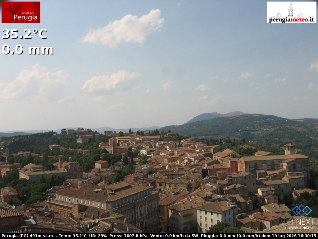 Archiv Foto Webcam Perugia - Umbrien