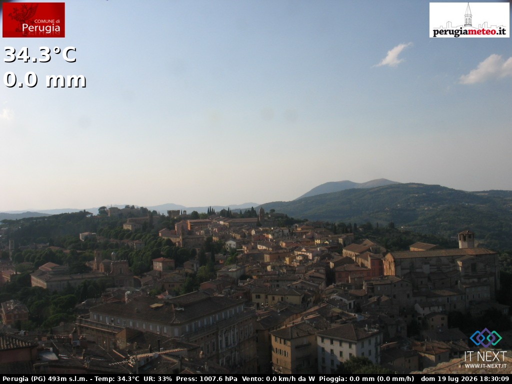 Archiv Foto Webcam Perugia - Umbrien