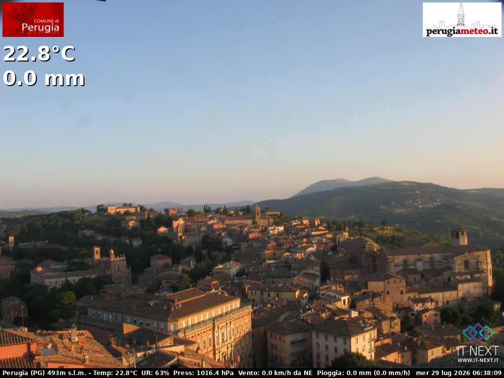 Archiv Foto Webcam Perugia - Umbrien
