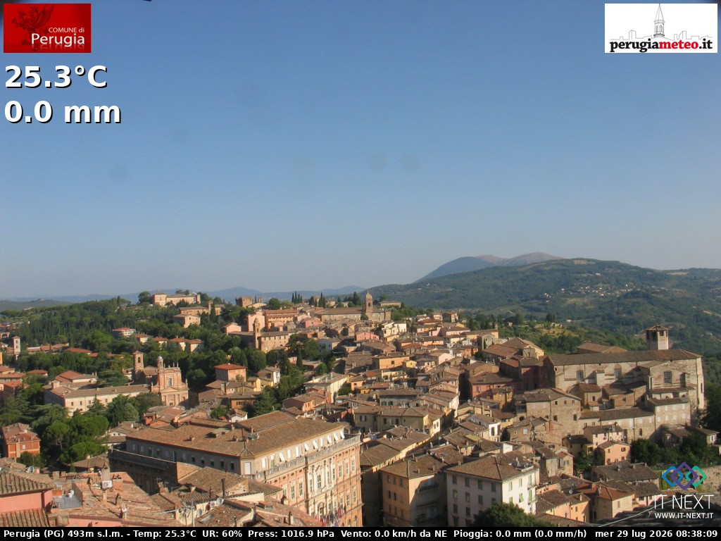 Archiv Foto Webcam Perugia - Umbrien