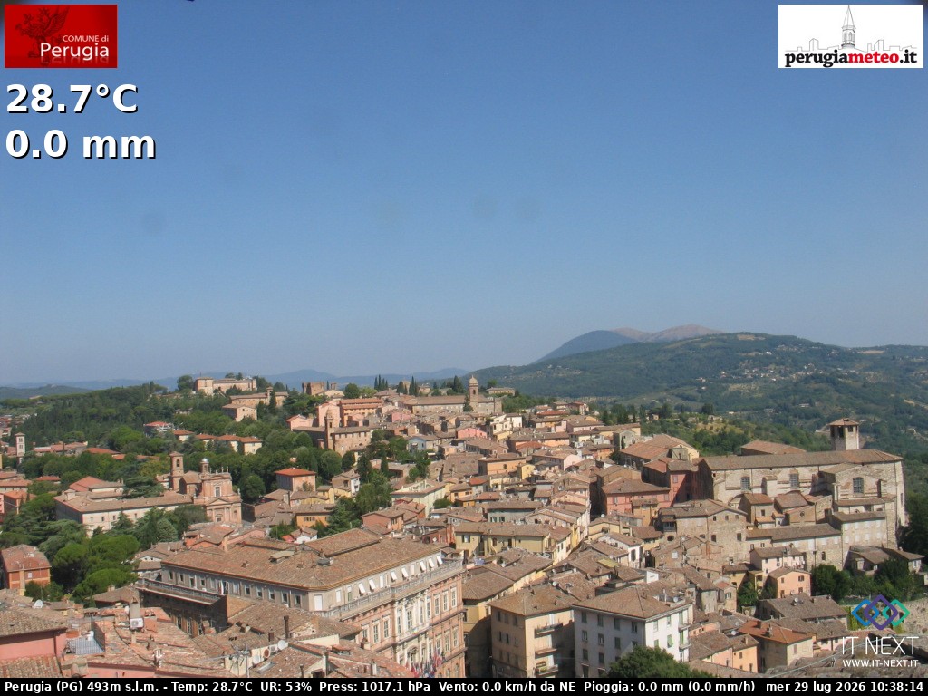 Archiv Foto Webcam Perugia - Umbrien