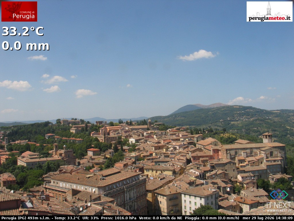 Archiv Foto Webcam Perugia - Umbrien
