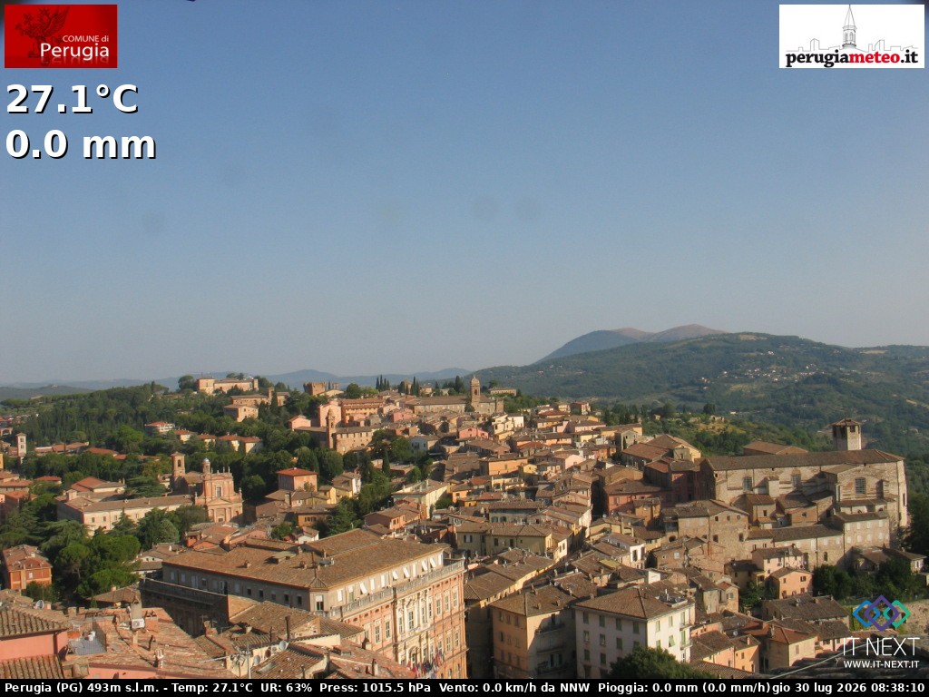 Archiv Foto Webcam Perugia - Umbrien