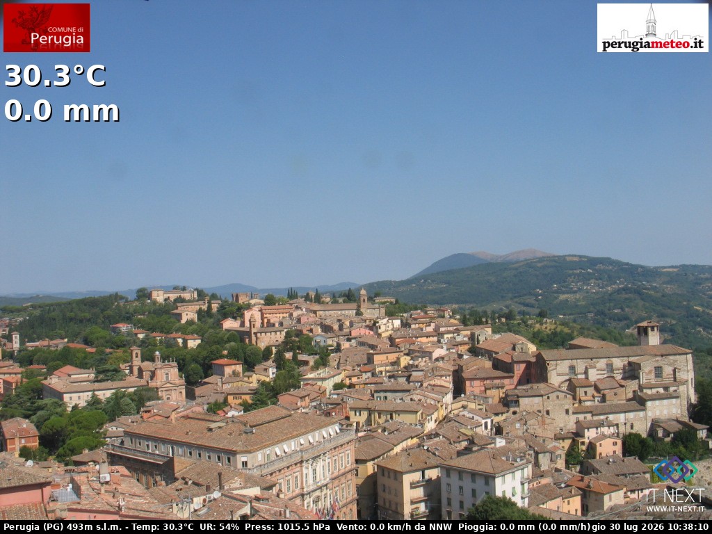 Archiv Foto Webcam Perugia - Umbrien
