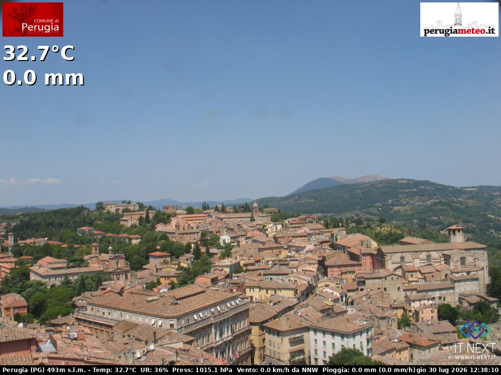 Archiv Foto Webcam Perugia - Umbrien