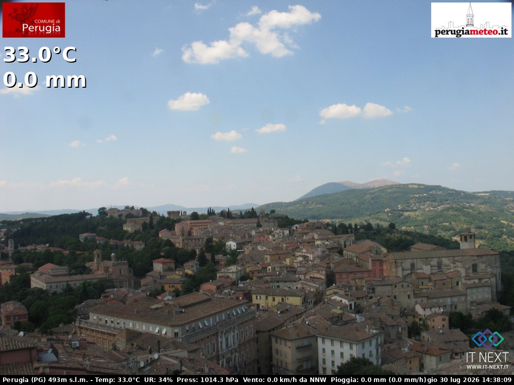 Archiv Foto Webcam Perugia - Umbrien