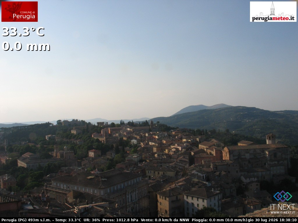 Archiv Foto Webcam Perugia - Umbrien