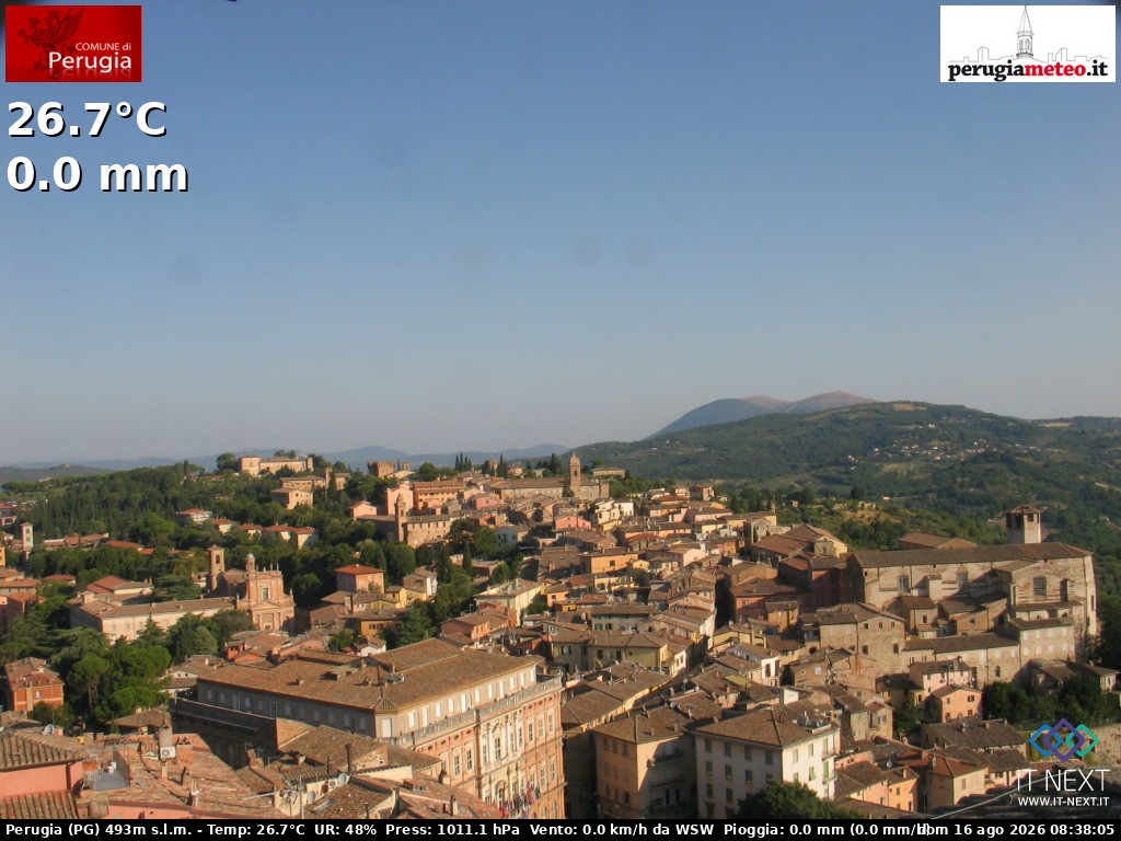 Archiv Foto Webcam Perugia - Umbrien