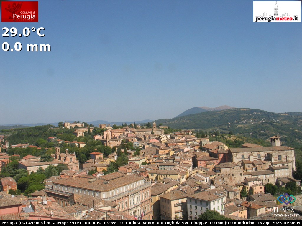 Archiv Foto Webcam Perugia - Umbrien