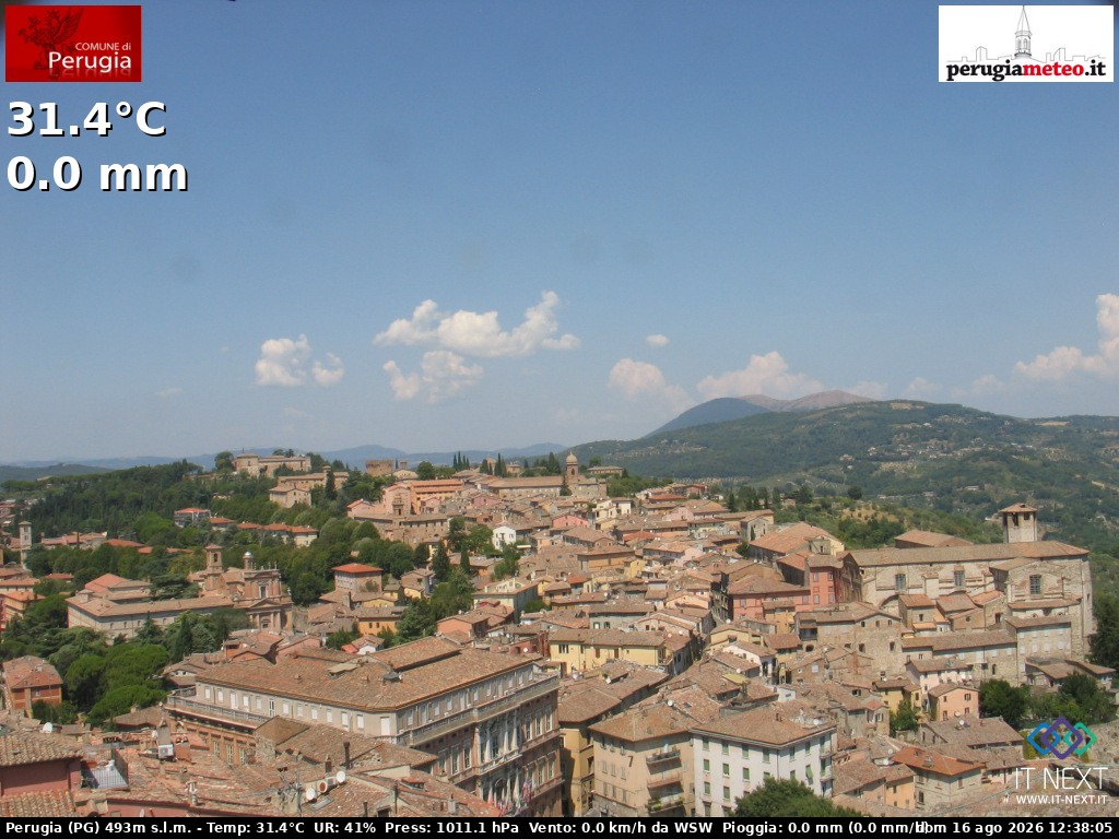 Archiv Foto Webcam Perugia - Umbrien