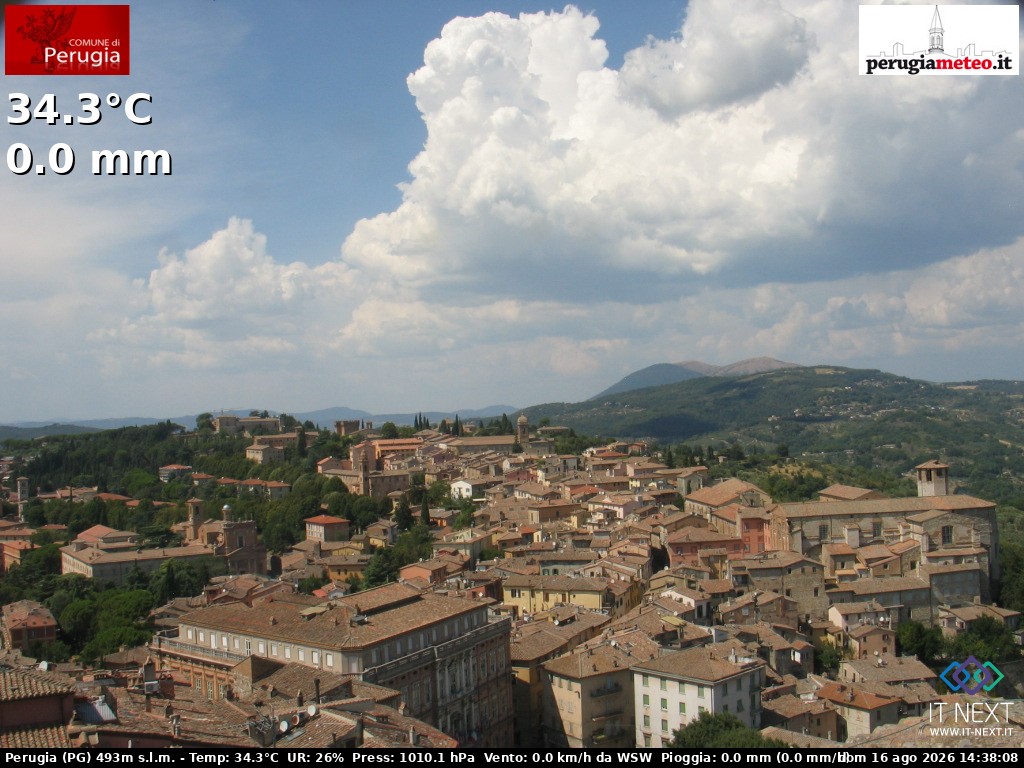 Archiv Foto Webcam Perugia - Umbrien