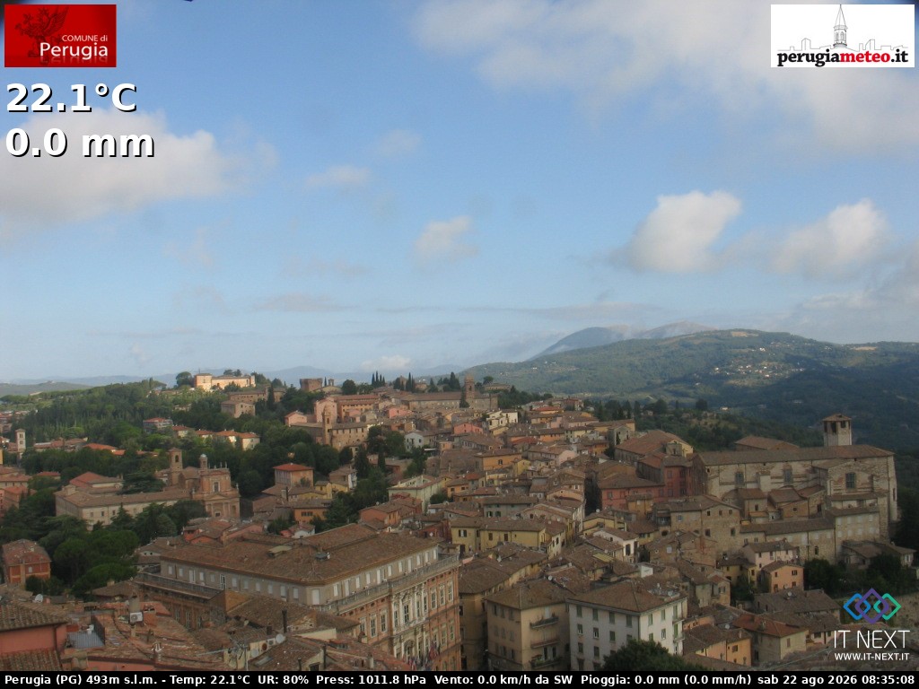 Archiv Foto Webcam Perugia - Umbrien