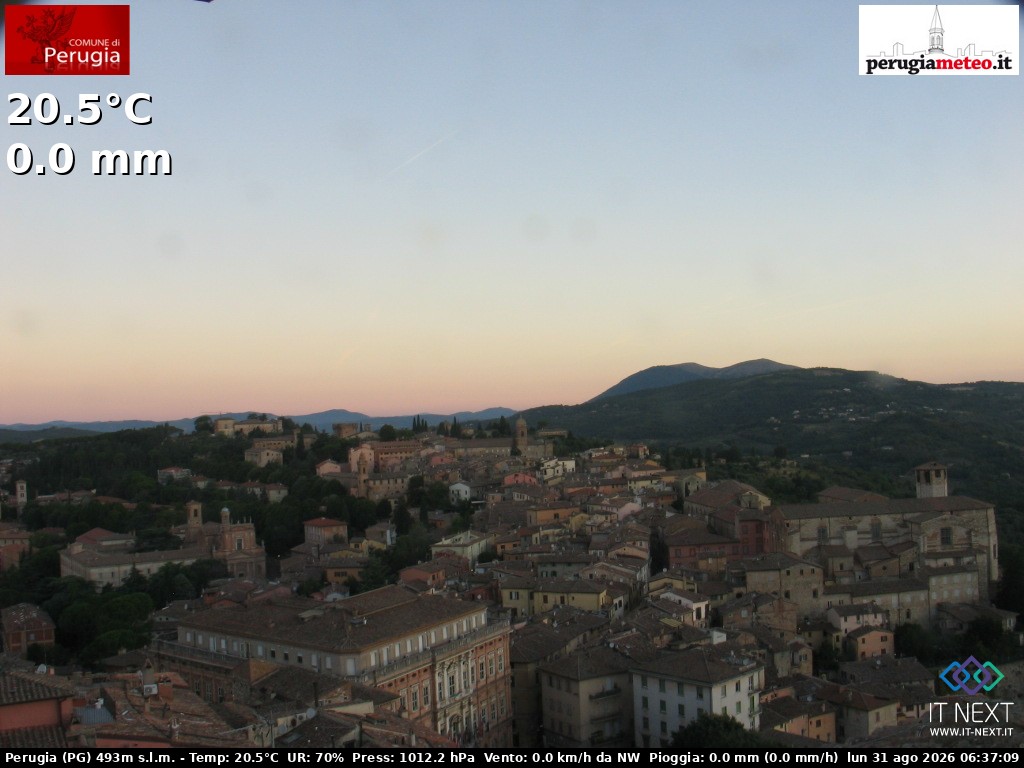 Archiv Foto Webcam Perugia - Umbrien